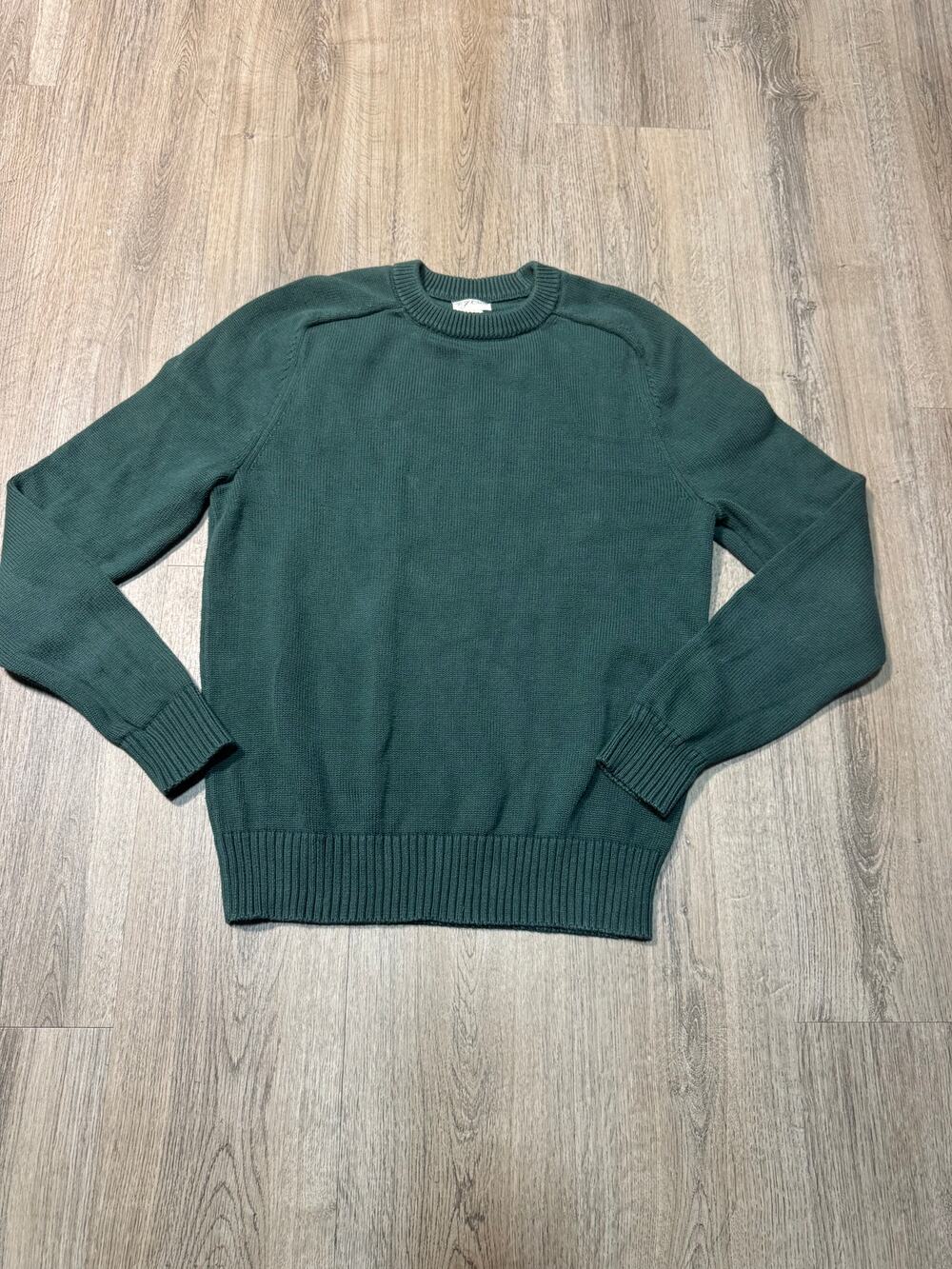 J. Crew Knit for J. Crew Men's Dark Green Crewneck Sweater